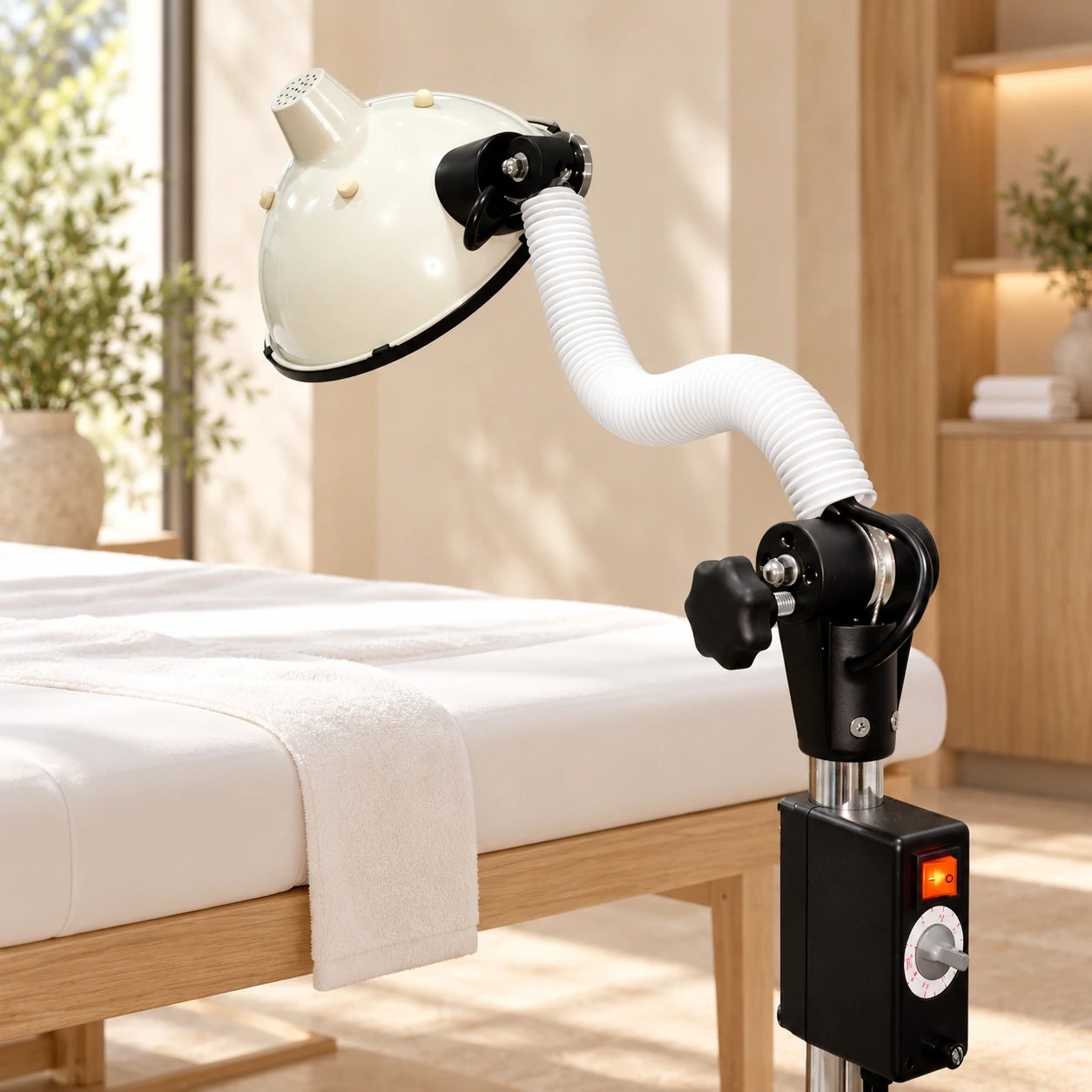 SkyEye Lamp — Visualisierung des Geräts in einem Wellness-Bereich